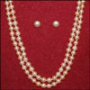 Two line Peach Pearl Set SBJ-3 - Click here to View more details about this Product